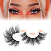 Picture of Mink Lashes Fluffy Dramatic Full False Eyelashes Volume Wispy Bushy 18MM Thick Fake Lashes Look Like Eyelash Extensions Pestañas7 Pairs Pack by JIMIRE