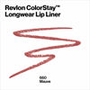 Picture of REVLON Lip Liner, Colorstay Lip Makeup with Built-in-Sharpener, Longwear Rich Lip Colors, Smooth Application, 660 Mauve, 0.01 oz