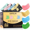 Picture of Under Eye Patches, 40 Pairs Eye Mask for Dark Circles, Puffy Eyes, Undereye Bags,Wrinkles,Eye Mask Patches with 24K Gold, Hyaluronic Acid,Rose & Aloe Vera, Eye Treatment Skin Care for Men & Women Gift