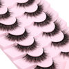 Picture of Lashes Natural Look Faux Mink Lashes Fluffy Wispy Eyelashes Short Natural False Lashes Cat Eye 6D Volume Strip Lashes Pack 7 Pairs