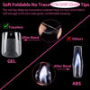 Picture of UNA GELLA Extra Short Square Fake Nails XS 216pcs Pre-shape Extra Short Square Press on Nails Short Square Gel Tips Full Cover Acrylic Short Square Nails False Nails For DIY Salon 12 Sizes