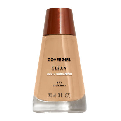 Picture of COVERGIRL Clean Liquid Foundation, Sand Beige 153, Pack of 1