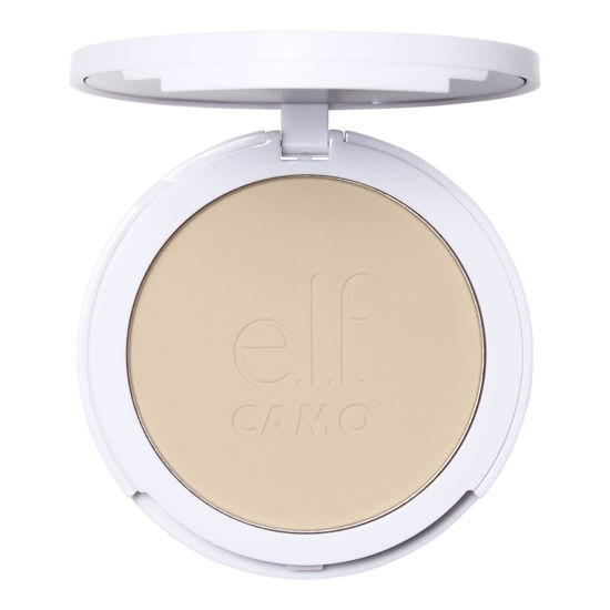 Picture of e.l.f. Camo Powder Foundation, Lightweight, Primer-Infused Buildable & Long-Lasting Medium-to-Full Coverage Foundation, Fair 120 N