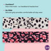 Picture of Goody Low Profile Headwraps for Fine Hair - 2 Count, Cheetah - Comfortable and Stylish Fabric Won't Pull, Snag or Damage Your Hair - Pain-Free Hair Accessories for Women, Men, Boys, and Girls