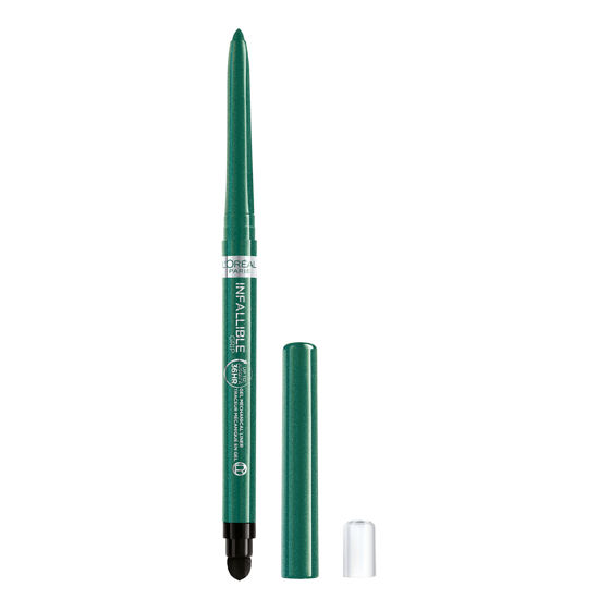 Picture of L'Oreal Paris Infallible Grip Mechanical Gel Eyeliner Pencil, Smudge-Resistant, Waterproof Eye Makeup with Up to 36HR Wear, Emerald Green, 0.01 Oz