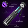 Picture of Consciot 2 Pack UV Flashlight Black Light, 12 LED 395nm Ultraviolet Blacklight, Portable Mini Torch Light Pet Urine Detector for Dog/Cat Urine, Dry Stains, Bed Bug, Matching with Pet Odor Eliminator