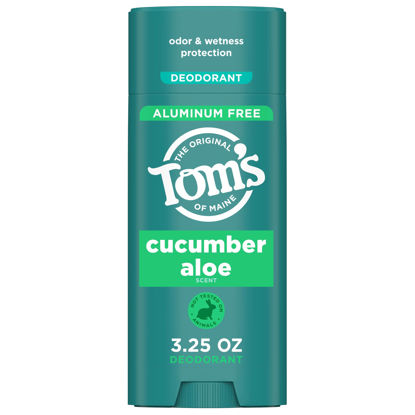 Picture of Tom’s of Maine Cucumber Aloe Natural Deodorant for Women and Men, Aluminum Free, 3.25 oz