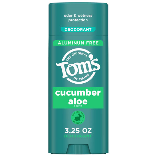 Picture of Tom’s of Maine Cucumber Aloe Natural Deodorant for Women and Men, Aluminum Free, 3.25 oz