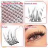 Picture of Wispy Lash Clusters Natural Cluster Lashes 180Pcs 9-12MM Individual Eyelash Extensions Short Wispy C Curl Eyelash Clusters Lashes Super Thin Band by PHKERATA (9-12MM, C Curl)