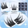 Picture of Lash Clusters Natural Cluster Eyelash Extensions 168 Pcs Wispy Lash Extensions 9-12MM C Curl Eyelash Clusters DIY Individual Lashes by Mavphnee