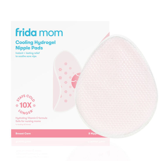 Picture of Frida Mom Nursing Pads, Cooling Hydrogel Nipple Pads for Hydration and Soothing Sore Nipples, Breastfeeding Essentials, 8ct