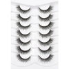 Picture of Pooplunch False Eyelashes Cat Eye Look Wispy Faux Mink Lashes Pack Fluffy Short Natural Volume 7 Pairs Fake Eyelashes Pack