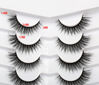 Picture of Pooplunch False Eyelashes Cat Eye Look Wispy Faux Mink Lashes Pack Fluffy Short Natural Volume 7 Pairs Fake Eyelashes Pack