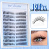 Picture of Natural Lash Clusters Wispy Cluster Eyelash Extensions Left&Right Cluster Lashes C Curl Individual Lashes Extension DIY Natural Eye Lash Clusters by TNFVLONEINS