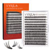 Picture of VYRILA Lash Cluster 240pcs Individual Lashes,8-16mm Diy Lash Extension,D Curl Lash Clusters Wispy,3D Natural Lash Clusters Look Like Eyelash Extension DIY at Home (Orange 40P-D-8-16mix)