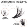 Picture of VYRILA Lash Cluster 240pcs Individual Lashes,8-16mm Diy Lash Extension,D Curl Lash Clusters Wispy,3D Natural Lash Clusters Look Like Eyelash Extension DIY at Home (Orange 40P-D-8-16mix)