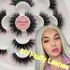 Picture of Veleasha 5D Faux Mink Lashes Handmade Luxurious Volume Fluffy Natural False Eyelashes 7 Pairs (Cat Eye)