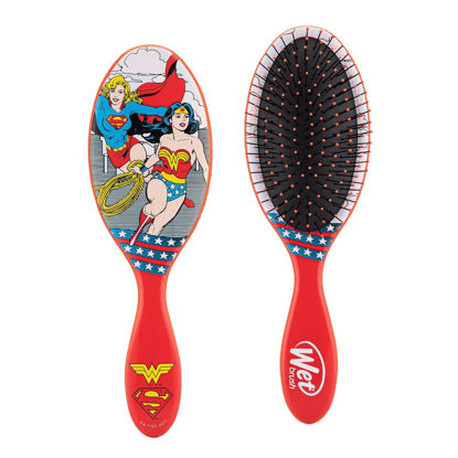 Picture of Wet Brush Original Detangler Hair Brush - Justice League, (Wonder Woman & Supergirl) - Comb for Women, Men & Kids - Wet or Dry - Natural, Straight, Thick and Curly Hair - Pain-Free for All Hair Types