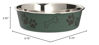 Picture of Loving Pets - Bella Bowls - Dog Food Water Bowl No Tip Stainless Steel Pet Bowl No Skid Spill Proof (Medium, Artichoke Green)