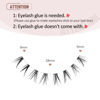 Picture of Bottom Lashes Bottom Eyelashes False Lower Lashes Fake Bottom Eyelashes 7 Pairs Bottom-3