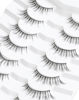 Picture of Onlyall Natural Lashes Wispy Lashes Natural Look False Eyelashes Natural Flared Eyelashes False Eye Lashes Soft Fluffy Lashes 7 Pairs DK56