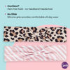 Picture of Goody Low Profile Headwraps for Fine Hair - 2 Count, Cheetah & Stripe - Comfortable and Stylish Fabric Won't Pull, Snag or Damage Your Hair - Pain-Free Hair Accessories for Women, Men, Boys, and Girls