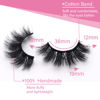 Picture of Veleasha 5D Faux Mink Lashes Handmade Luxurious Volume Fluffy Natural False Eyelashes 7 Pairs (610)