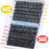 Picture of Lash Clusters 240 Pcs Individuals Eyelash Extensions 16-20MM Dramatic Long Fluffy D Curl Lash Extensions Pack by Mavphnee (40D+50D)