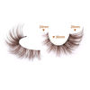 Picture of Brown Eyelashes Fairy Lashes Cat Eye Wispy False Eyelashes Strip Lashes Mink Fluffy Strip Lashes Brown Fox Eye Long Volume Fake Eyelashes 7 Pairs ALICROWN