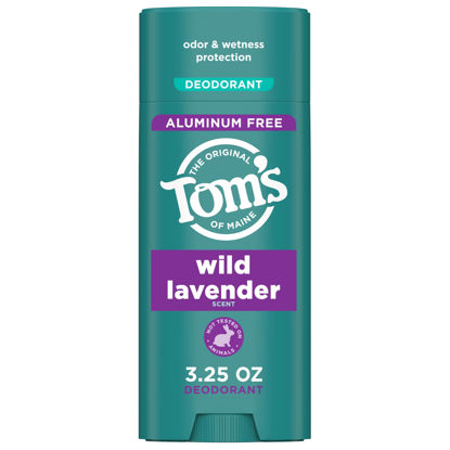 Picture of Tom’s of Maine Wild Lavender Natural Deodorant for Women and Men, Aluminum Free, 3.25 oz