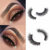 Picture of Veleasha 5D Faux Mink Lashes Handmade Luxurious Volume Fluffy Natural False Eyelashes 7 Pairs (Wing)