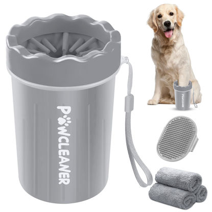 Picture of Paw Buddy Muddy Paw Cleaner - Pet Foot Washer for Small, Medium, and Large Dogs/Cats (with 3 Absorbent Towels)