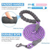 Picture of BAAPET 2/4/5/6 FT Dog Leash with Comfortable Padded Handle and Highly Reflective Threads for Small Medium and Large Dogs (5FT-1/3'', Purple)