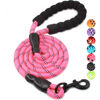 Picture of BAAPET 2/4/5/6 FT Dog Leash with Comfortable Padded Handle and Highly Reflective Threads for Small Medium and Large Dogs (5FT-1/2'', Pink)