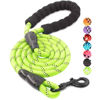 Picture of BAAPET 2/4/5/6 FT Dog Leash with Comfortable Padded Handle and Highly Reflective Threads for Small Medium and Large Dogs (5FT-1/2'', Green)