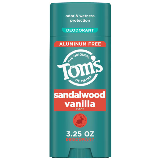 Picture of Tom’s of Maine Sandalwood Vanilla Natural Deodorant for Men and Women, Aluminum Free, 3.25 oz