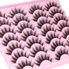 Picture of Lashes Wispy Faux Mink Lashes Fluffy False Eyelashes Natural Look 16mm Eye Lashes 6D Volume Fake Lashes pack by Kiromiro 14 Pairs