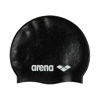 Picture of Arena Classic Unisex Recycled Silicone Swim Cap for Women and Men, Intensive Training and Racing Comfortable Long Hair Swimming Hat, Black/Multi