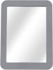 Picture of Boxgear Magnetic Locker Mirror - 5" x 7"- for School Locker, Bathroom, Household Refrigerator, Locker Accessory, Workshop Toolbox or Office Cabinet (Gray)