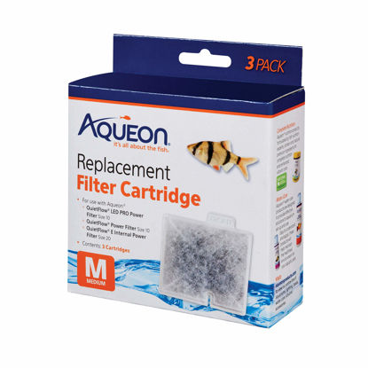 Picture of Aqueon Replacement Filter Cartridges Medium - 3 Count (Pack of 1)