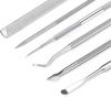 Picture of 6-Pack Ingrown Toenail File and Lifters, Professional Surgical Stainless Steel Ingrown Toenail Removal Tool Kit, Manicure Treatment Pedicure Tools for Feet Under Nail Cleaner Correction Polish Pain