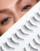 Picture of Short Lashes Natural Eyelashes Wispy Lashes Small Eyelashes Natural Lashes False Lashes Fake Eyelashes for Beginners 10 Pairs D-M08