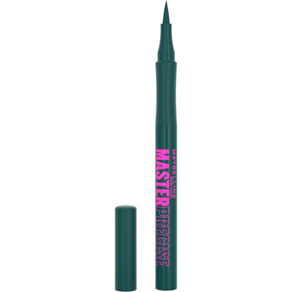 Picture of MAYBELLINE Master Precise All Day Liquid Eyeliner, Waterproof Eyeliner Makeup for up to 30HR Wear, Emerald Green, 1 Count