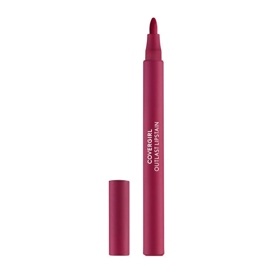 Picture of COVERGIRL Outlast, 05 All-Star, Lipstain, Smooth Application, Precise Pen-Like Tip, Transfer-Proof, Satin Stained Finish, Vegan Formula, 0.06oz