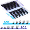 Picture of Geeneiya Eyelash Clusters Fluffy Lash Extension Mink Thick Cluster Eyelash Extensions 10-18MM Cluster Lashes Individual Fluffy Fake Eyelashes, Not Kit (0.07D, 60P+80P, 280Pcs)