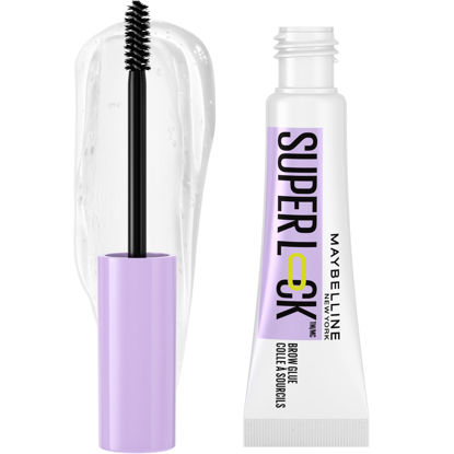 Picture of Maybelline Super Lock Brow Glue Eyebrow Gel, Lightweight Brow Gel For Up To 24HR Hold, Clear, 1 Count