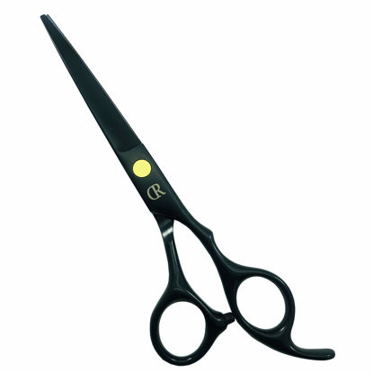 Picture of Professional Hair Cutting Shears,6 Inch Barber hair Cutting Scissors Sharp Blades Hairdresser Haircut For Women/Men/kids 420c Stainless Steel (Black)