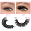 Picture of False Eyelashes Fluffy Russian Strip Lashes D Curl Fake Eyelashes Extension Wispy Cat Eye Lashes Handmade Soft Reusable 14 Pairs Lashes Pack