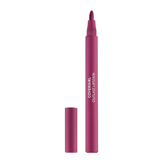 Picture of COVERGIRL Outlast, 40 Jazzberry, Lipstain, Smooth Application, Precise Pen-Like Tip, Transfer-Proof, Satin Stained Finish, Vegan Formula, 0.06oz