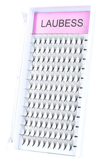 Picture of Lash Extension 14D Premade Fans Eyelash Extensions Pro Ponit Middle Stem Volume Lash Extensions .07 .10 Thickness Lash Fans Premade Volume Eyelash Extensions (14D-0.07D-19-16mm)